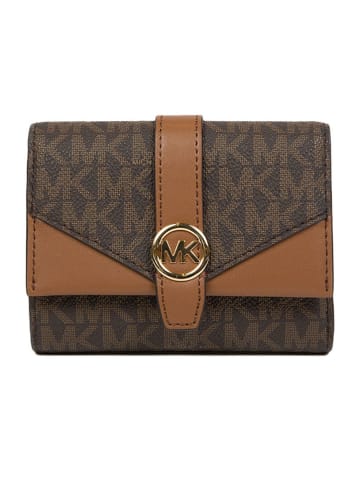 Michael Kors Portfel w kolorze brązowo-jasnobrązowym - 12 x 10 x 4 cm
