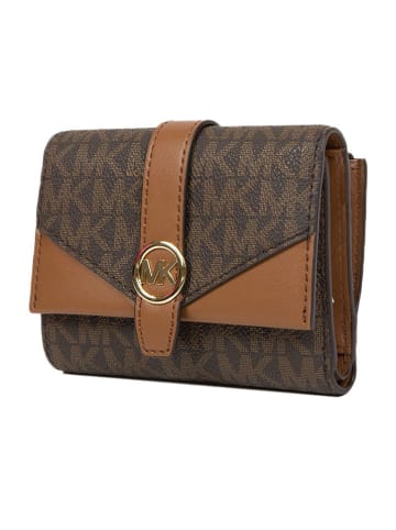 Michael Kors Portfel w kolorze brązowo-jasnobrązowym - 12 x 10 x 4 cm