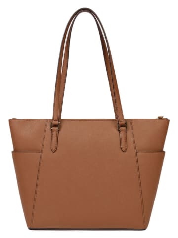 Michael Kors Skórzana torebka w kolorze jasnobrązowym - 38 x 25 x 12 cm