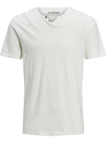 Jack & Jones Koszulka "Split" w kolorze kremowym