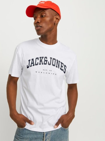 Jack & Jones Koszulka "Caleb" w kolorze białym