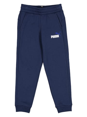 Puma Spodnie dresowe "ESS+ 2" w kolorze granatowym