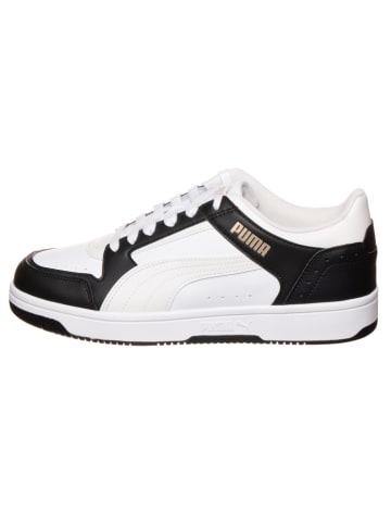 Puma Leder-Sneakers "Rebound Joy" in Weiß/ Schwarz