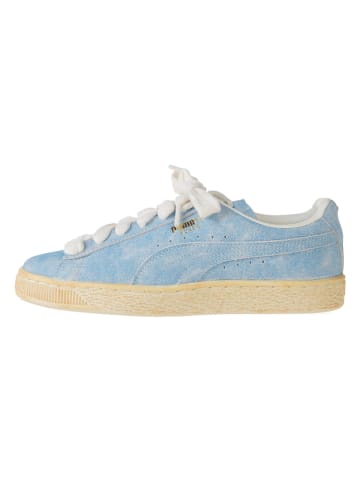 Puma Skórzane sneakersy w kolorze błękitnym