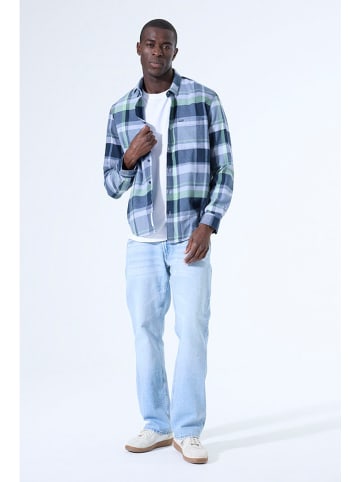 Garcia Hemd in Blau/ Mint