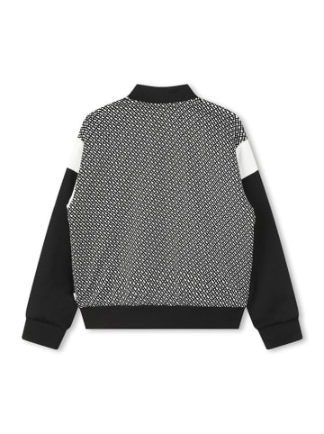 Hugo Boss Kids Cardigan in Schwarz/ Weiß