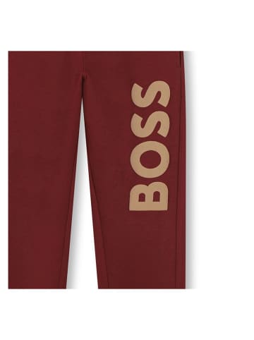 Hugo Boss Kids Spodnie dresowe w kolorze czerwonym