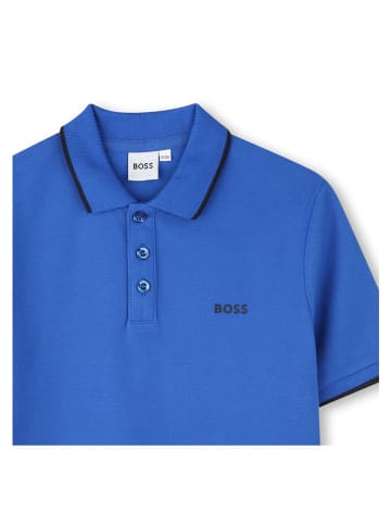 Hugo Boss Kids Koszulka polo w kolorze niebieskim