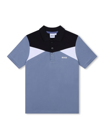 Hugo Boss Kids Poloshirt in Blau/ Schwarz