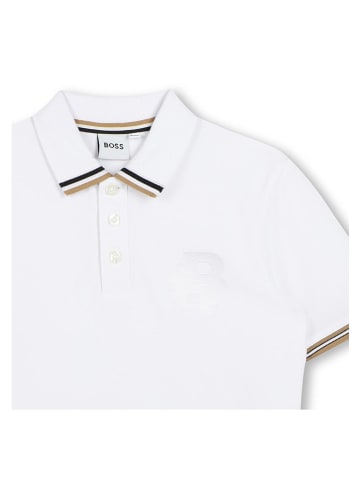 Hugo Boss Kids Koszulka polo w kolorze białym