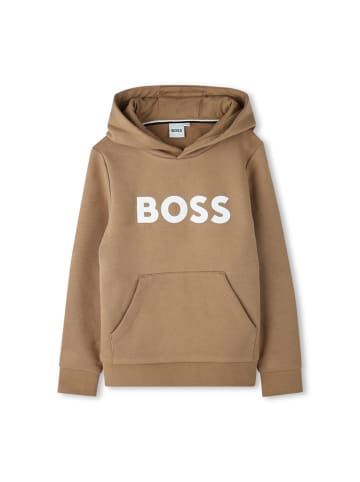 Hugo Boss Kids Hoodie in Hellbraun