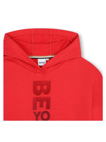 Hugo Boss Kids Hoodie in Rot