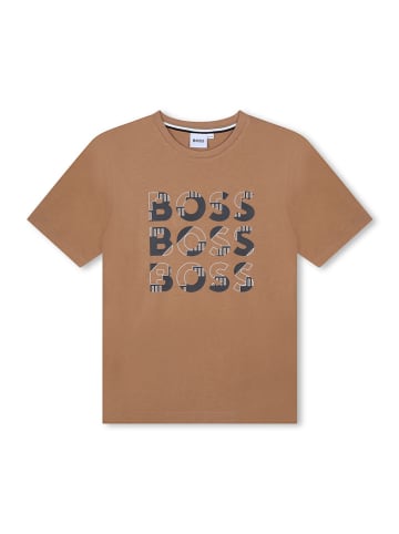 Hugo Boss Kids Shirt in Hellbraun