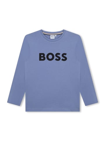 Hugo Boss Kids Koszulka w kolorze niebieskim