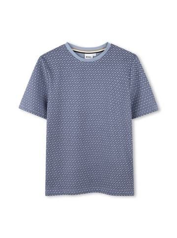 Hugo Boss Kids Shirt in Blau/ Hellblau