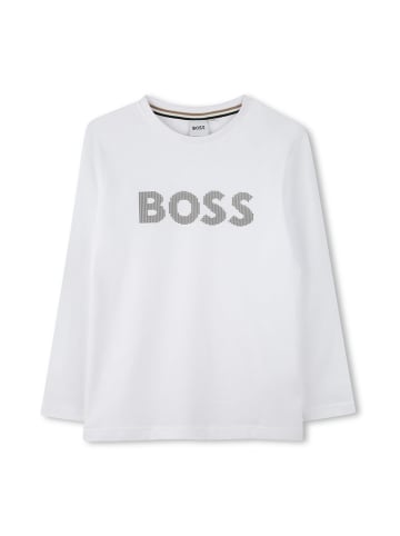 Hugo Boss Kids Longsleeve in Weiß