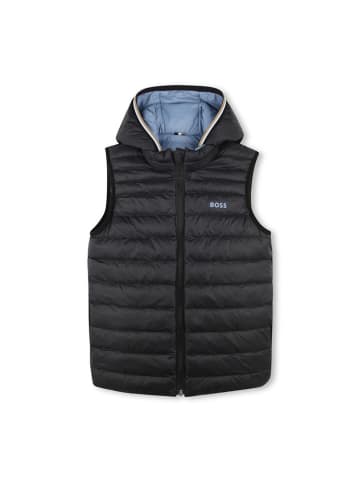 Hugo Boss Kids Omkeerbare doorgestikte bodywarmer lichtblauw