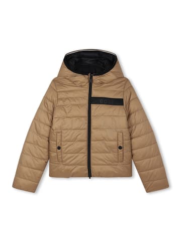 Hugo Boss Kids Wendesteppjacke lichtbruin/zwart