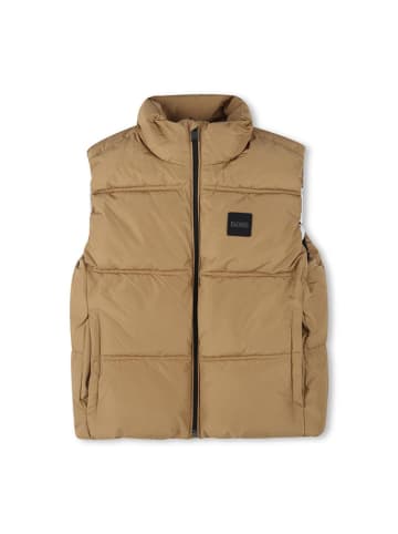 Hugo Boss Kids Steppweste in Hellbraun