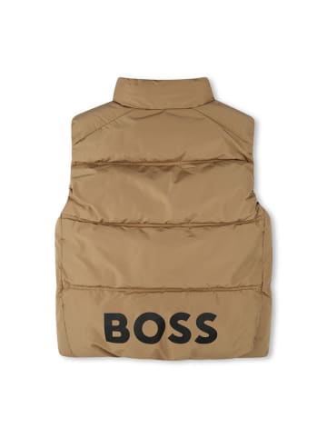 Hugo Boss Kids Steppweste in Hellbraun