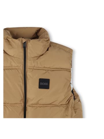 Hugo Boss Kids Steppweste in Hellbraun