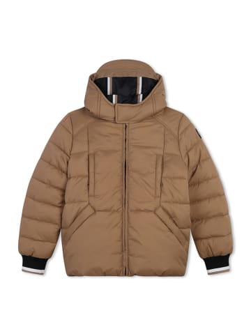 Hugo Boss Kids Steppjacke in Hellbraun