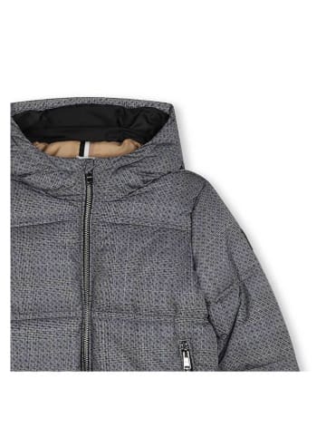Hugo Boss Kids Kurtka pikowana w kolorze szarym