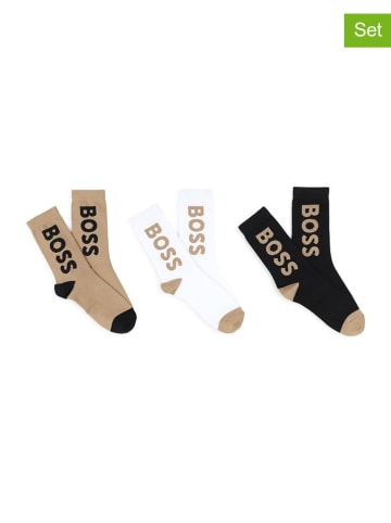 Hugo Boss Kids Skarpety (3 pary) ze wzorem