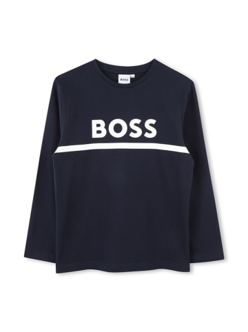 Hugo Boss Kids Longsleeve donkerblauw