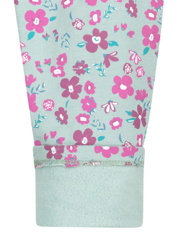 Topo Legginsy w kolorze zielono-jasnoróżowym