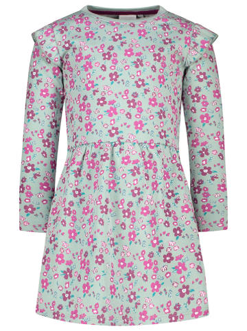 Topo Sukienka dresowa w kolorze zielono-jasnoróżowym