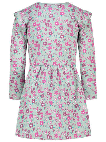 Topo Sweatkleid in Grün/ Rosa
