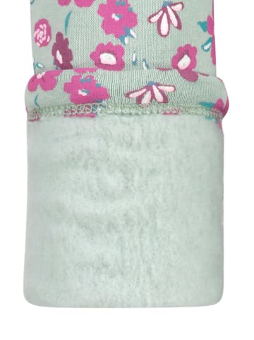 Topo Sweatkleid in Grün/ Rosa