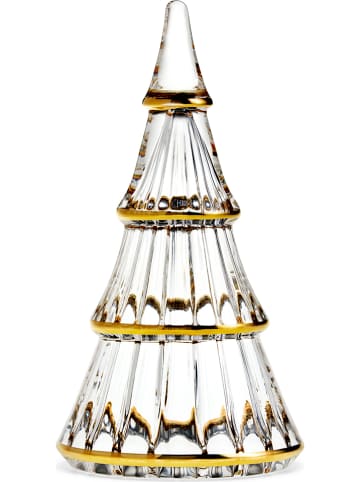 Holme Gaard Dekoobjekt "Fairytales - Weihnachtsbaum" in Transparent/ Gold - (H)19 x Ø 10 cm