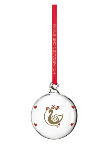 Rosendahl Zawieszka dekoracyjna "Arets Juleskugle" w kolorze czerwonym - wys. 7,5 cm