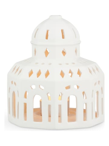Kähler Theelichthouder "Urbania Tivoli" wit - (H)14,5 cm