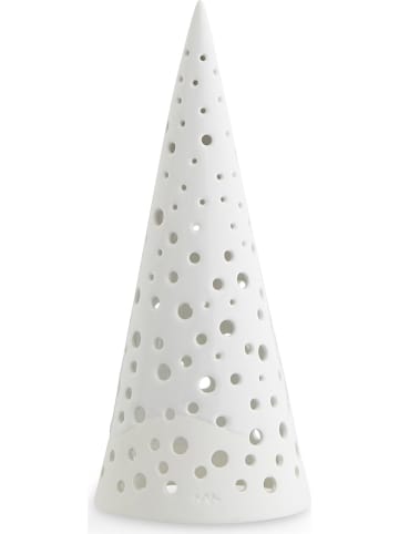 Kähler Theelichthouder "Nobili" wit - (H)19 cm