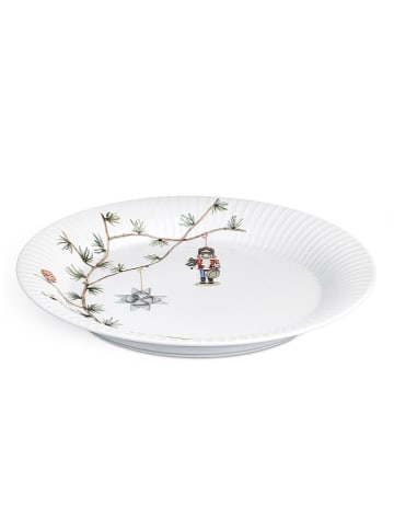 Kähler Dinerbord "Hammershøi" wit/groen - Ø 27 cm