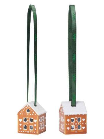 Rosendahl Zawieszki dekoracyjne (2 szt.) w kolorze jasnobrązowym - wys. 5 cm