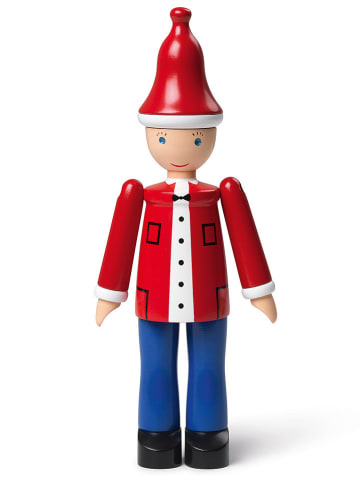 Kay Bojesen Dekofigur "Weihnachtsjunge Ole" in Rot - (B)6,5 x (H)17,5 x (T)4 cm