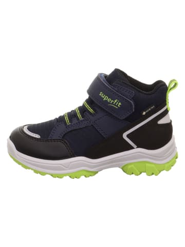 superfit Leder-Boots "Jupiter" in Schwarz/ Dunkelblau/ Grün