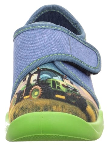 superfit Hausschuhe "Bubble" in Blau/ Grün