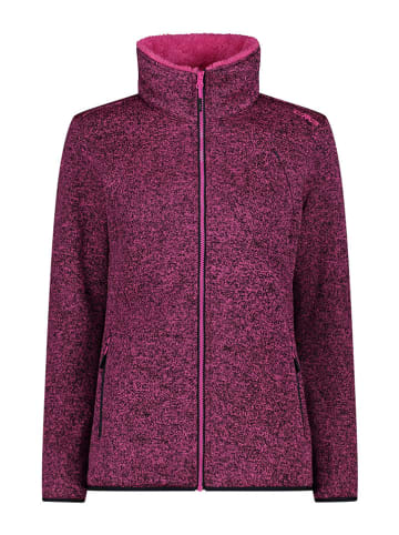 CMP Kurtka polarowa w kolorze różowo-czarnym