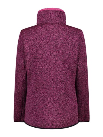 CMP Kurtka polarowa w kolorze różowo-czarnym