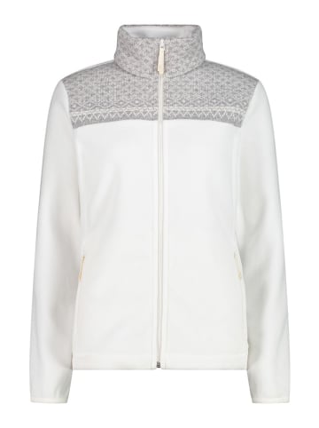 CMP Fleecejacke in Creme/ Grau