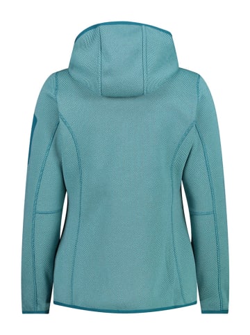 CMP Kurtka polarowa w kolorze turkusowym