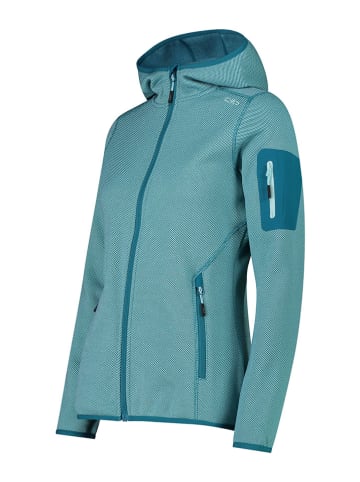 CMP Kurtka polarowa w kolorze turkusowym