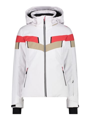 CMP Softshelljas wit/oranje/beige