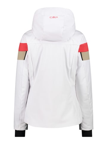 CMP Softshelljas wit/oranje/beige