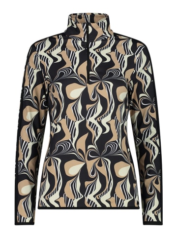 CMP Functionele longsleeve zwart/beige